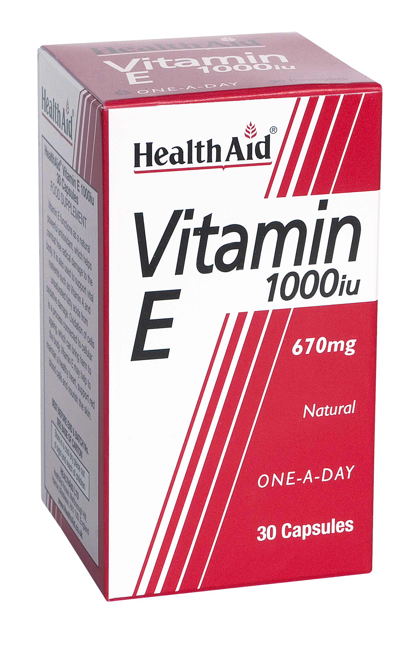 Health Aid Vit E 1000 I.U. 30 Caps