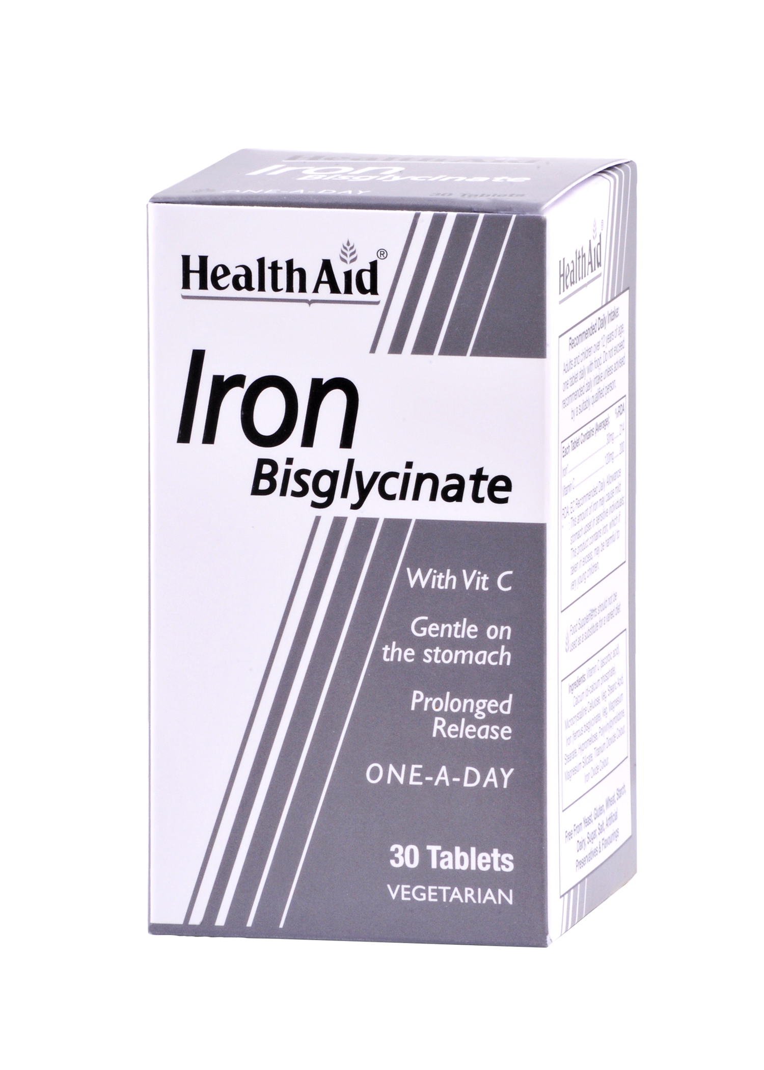 Health Aid Iron Bisglycinate 30 Tabs