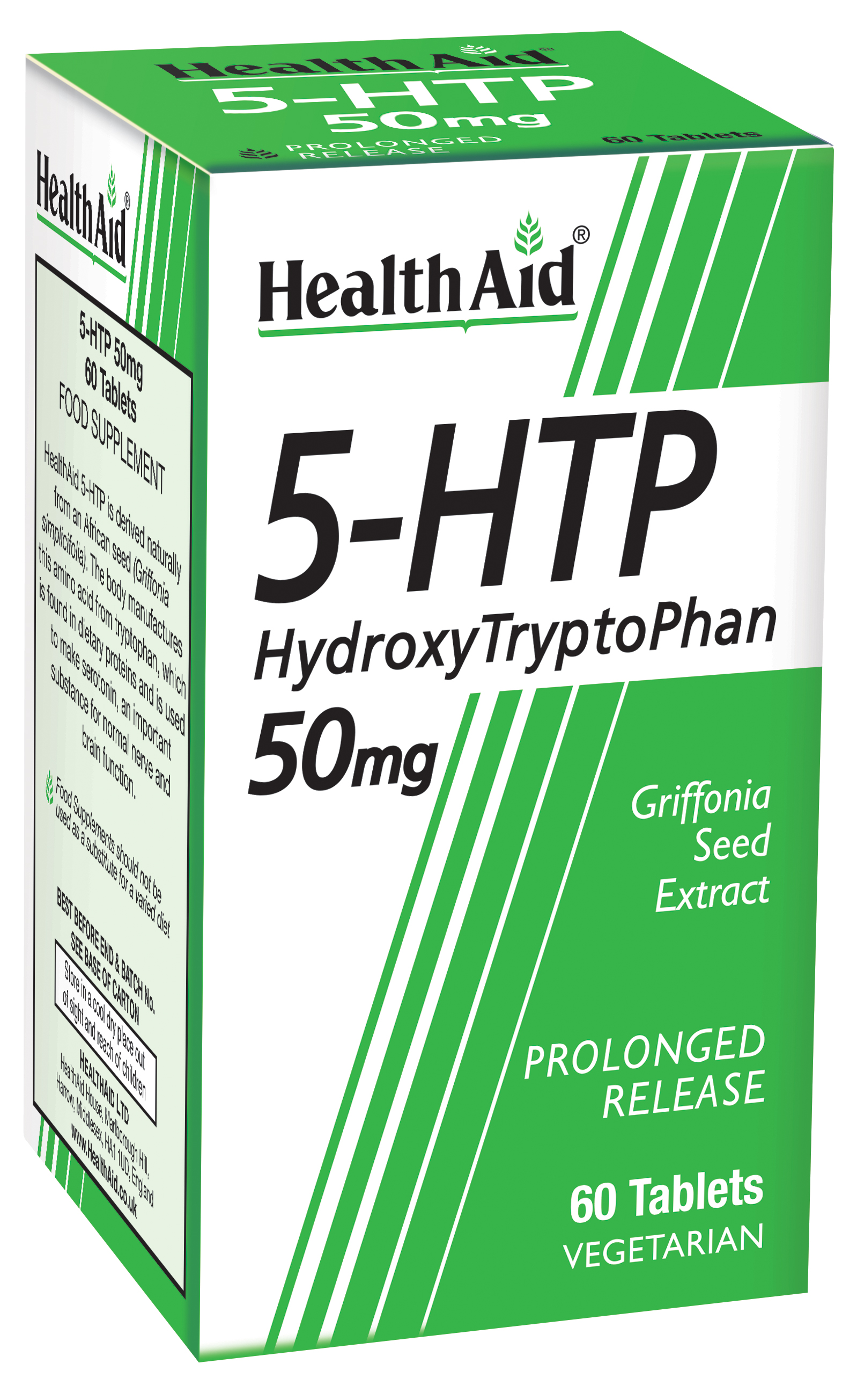 Health Aid L-5 Hydroxytryptophan 50Mg 60Tabs