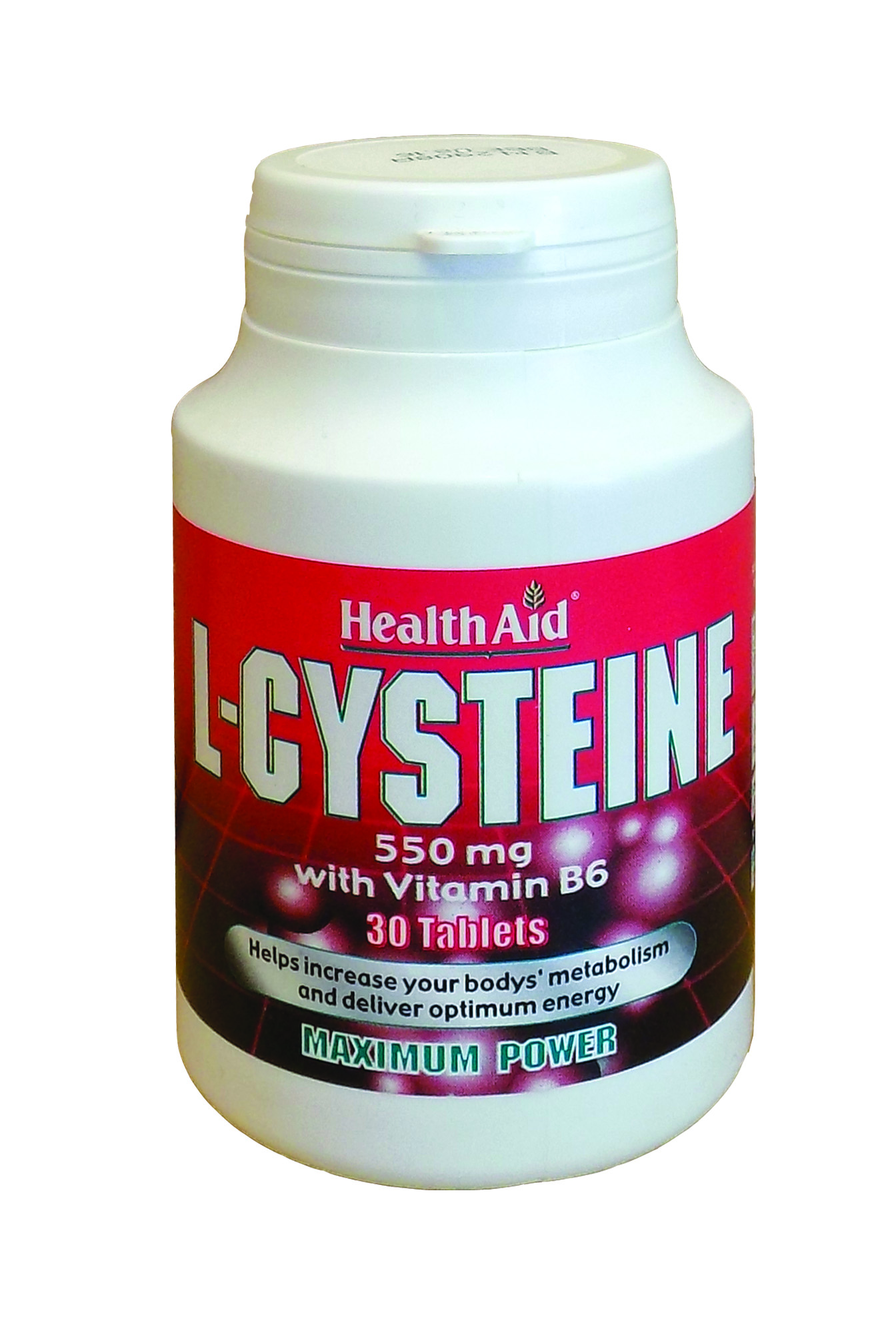 Health Aid L-Cysteine 550Mg 30 Tabs
