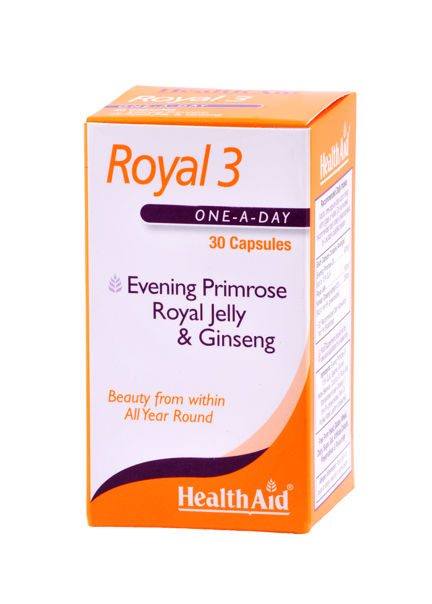 Health Aid Royal-3 Royal Jelly 30Caps