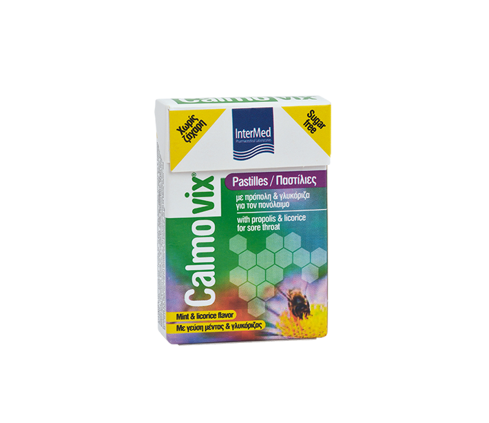 Intermed Calmovix Pastilles Propolis & Licorice 25g