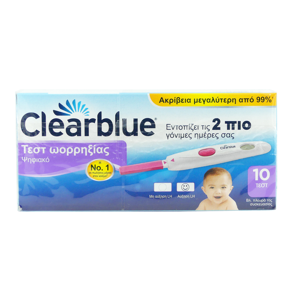 Clearblue Τεστ Ωορρηξίας Ψηφιακό 10 τεμάχια