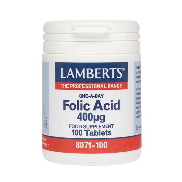 Lamberts Folic Acid 400Mcg 100 Tabs