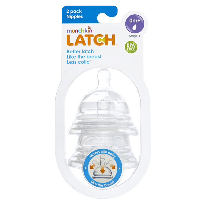 Munchkin 2 Pack Latch Stage 1 Teat