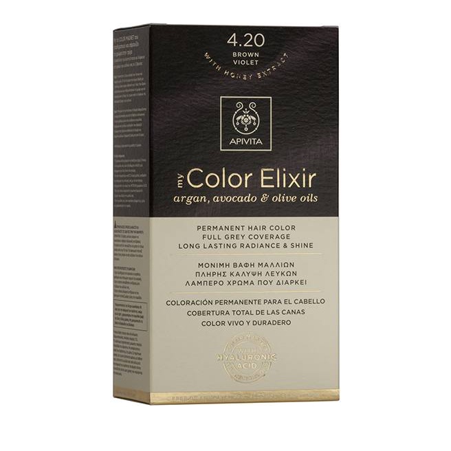 Apivita My Color Elixir 4.20 Καστανό Βιολετί