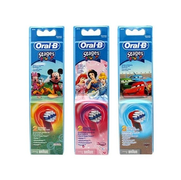 Oral-B Ανταλλακτικό Ηλεκτρικής Οδοντόβουρτσας Παιδικό Disney Extra Soft 2 τεμάχια