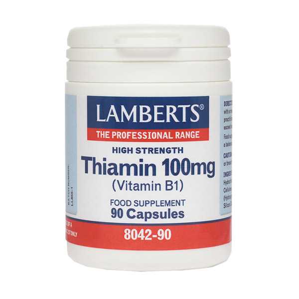 Lamberts Thiamin 100Mg (Vitamin B1) 90Caps