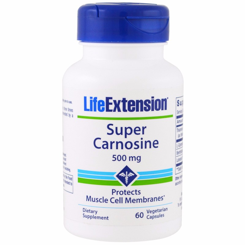 Life Extension Super Carnosine 500Mg 60Caps