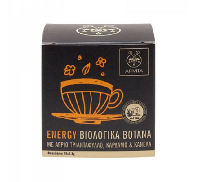 Apivita Organic Herbal Tea Energy Mε Άγριο Τριαντάφυλλο
