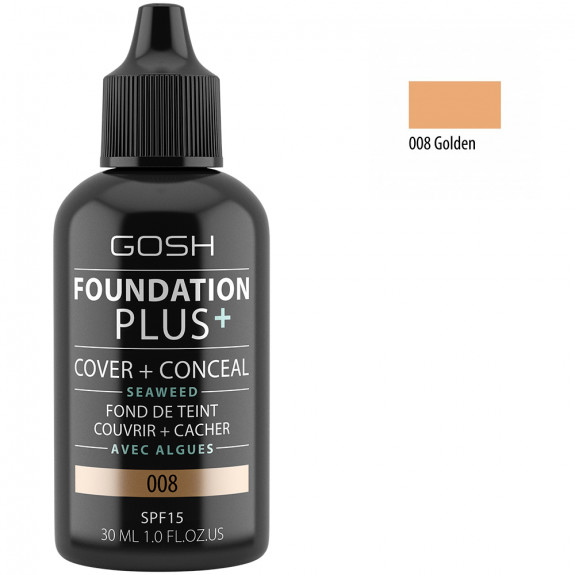 Gosh Foundation Plus 08 Golden 30ml