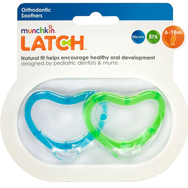 Munchkin 2PK Latch Soother 6-18m