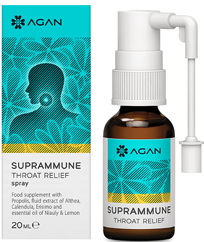 Agan Suprammune Throat Relief Spray 20ml