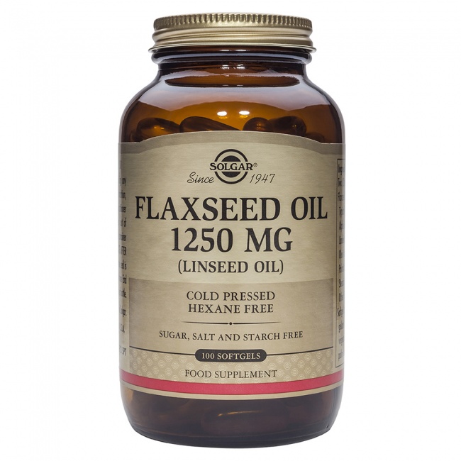 Solgar Flaxseed Oil 1250Mg Softgels 100S