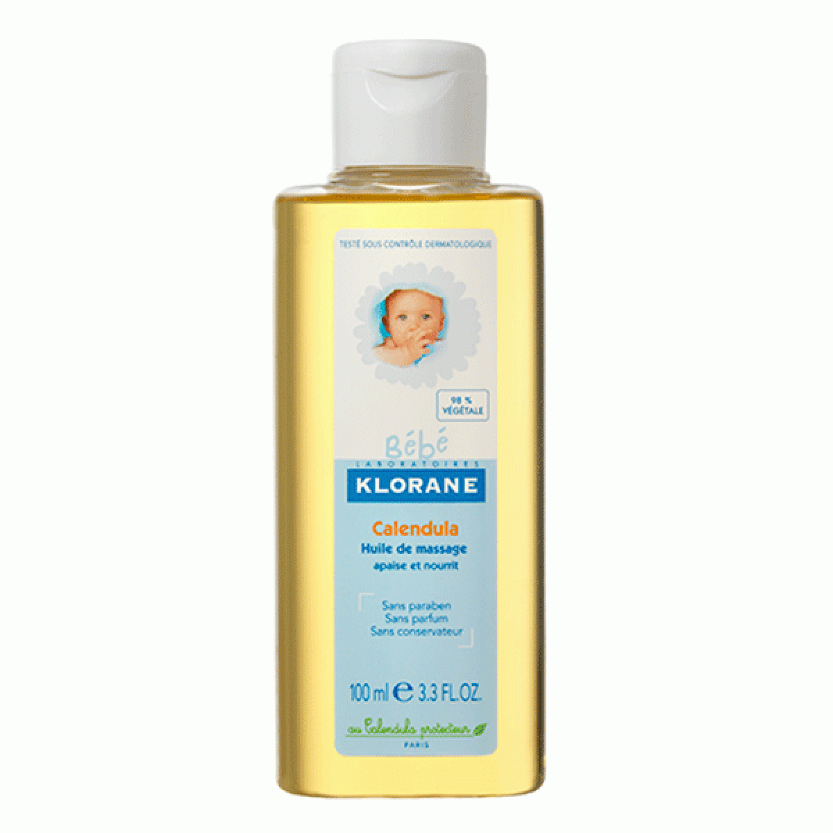 Klorane Bebe Huile Calendula 100Ml