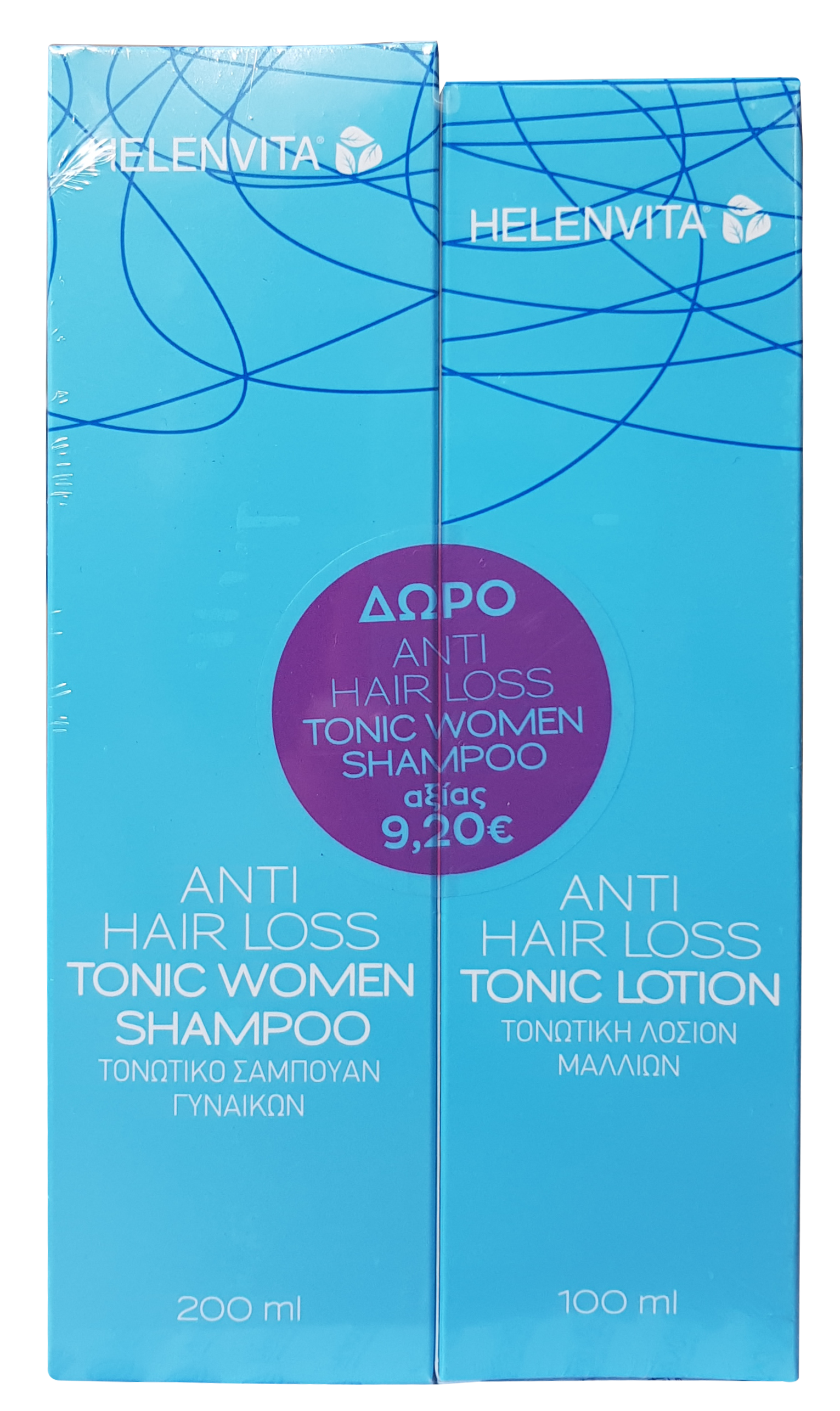 Helenvita Anti Hair Loss Tonic Lotion 100ml & Δώρο Anti Hair Loss Tonic Women Shampoo 200ml