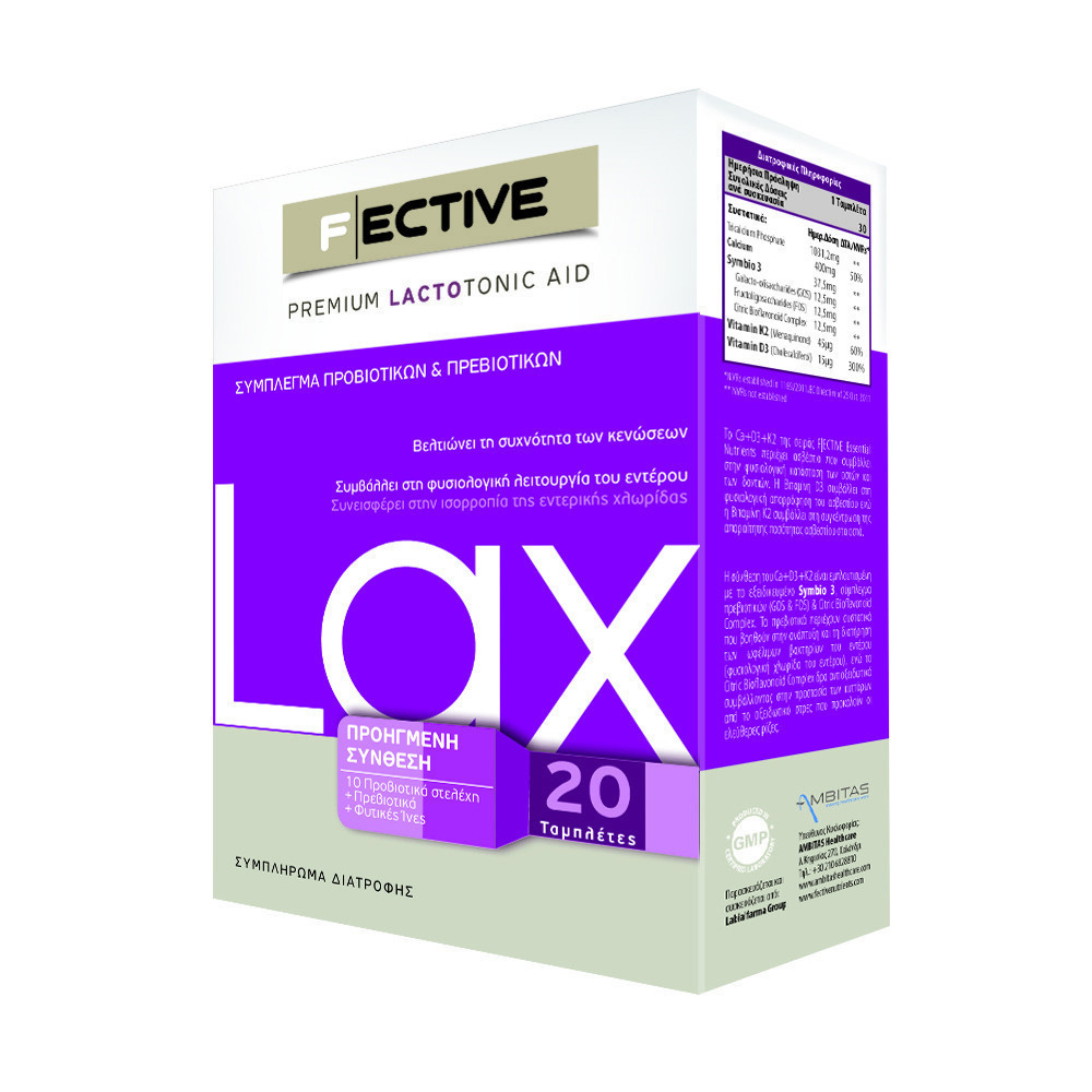 F Ective Lactotonic Lax 20 Tabs