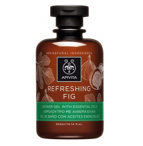 Apivita Αφρολουτρο Refreshing Fig Me Αιθερια Ελαια 300Ml