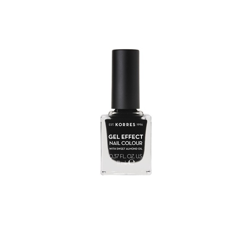 Korres Gel Effect Nail Color 100 Black 11Ml