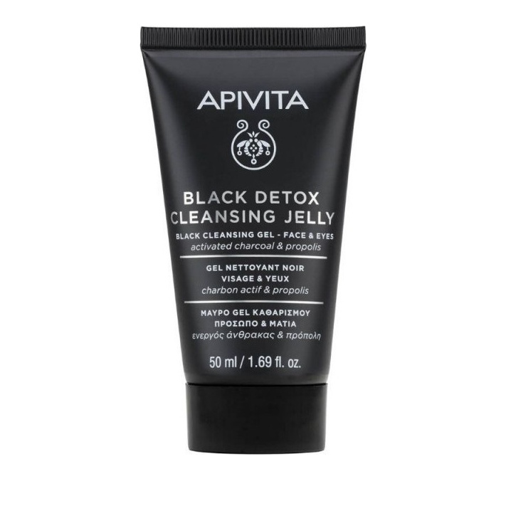 Apivita Black Detox Cleansing Jelly for Face & Eyes 150ml