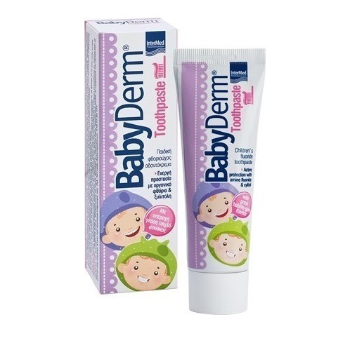 Intermed Babyderm Toothpaste Bubble-Gum Flavor 1000ppm 50ml