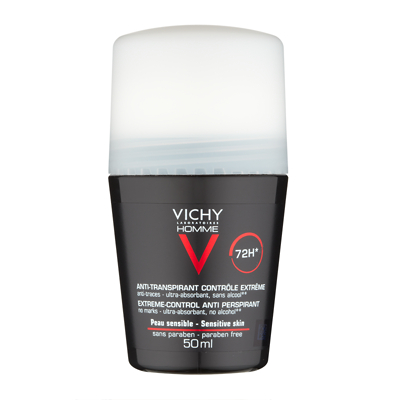 Vichy Homme Deodorant Anti-Transpirant Roll-On 72H 50Ml