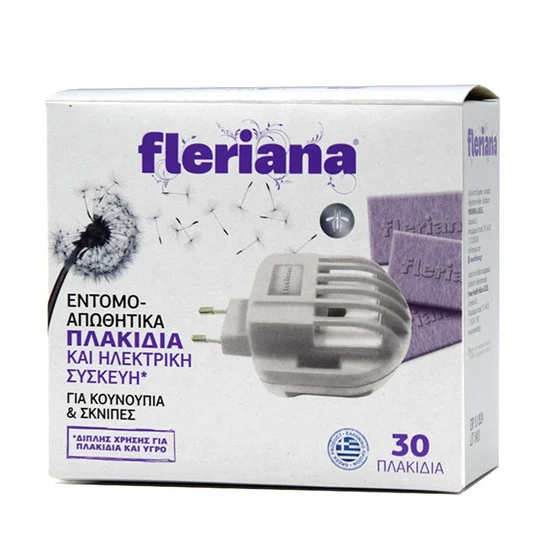 Power Health Fleriana Εντομοαπωθητικα Πλακίδια 30Τμχ Με Δώρο Συσκευή