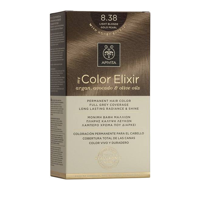 Apivita My Color Elixir 8.38 Ξανθό Ανοιχτό Μελί Περλέ