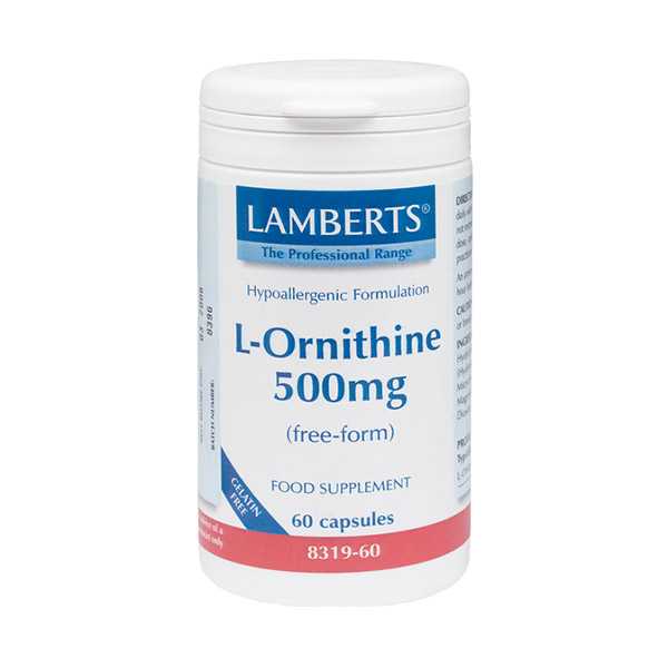 Lamberts L-Ornithine 500Mg 60 Caps