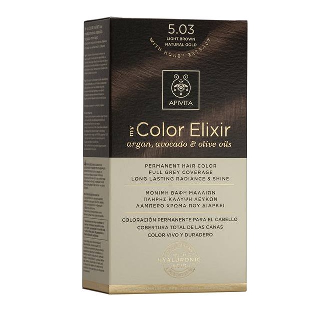 Apivita My Color Elixir 5.03 Καστανό Ανοιχτό Φυσικό Μελί