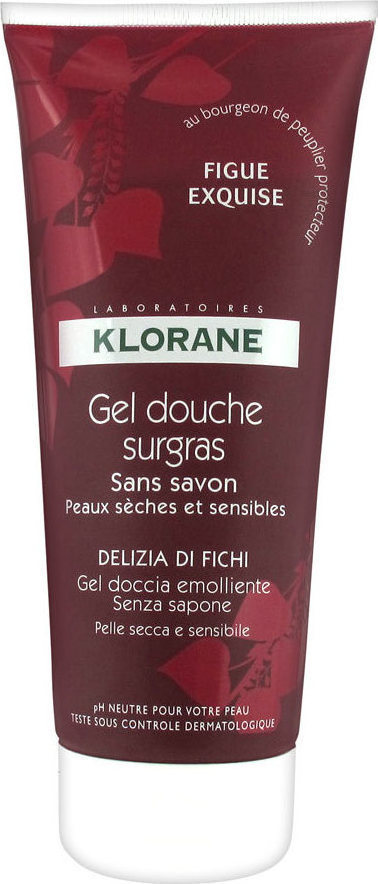 Klorane Gel Douche Surgras Figue - Συκο Αφρολουτρο 200Ml