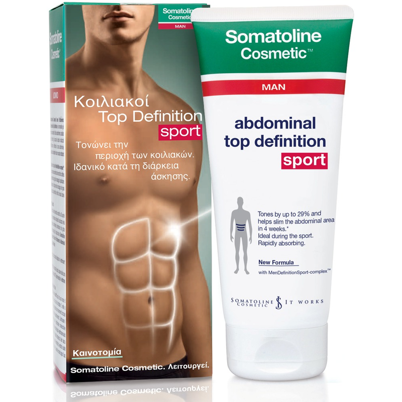 Somatoline Cosmetic Man Αγωγή Κοιλιακοί Top Definition Sport 200ml