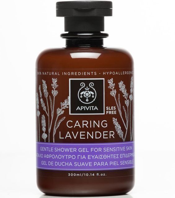 Apivita Caring Lavender Shower Gel Για Ευαισθητες Επιδερμιδες 300ml