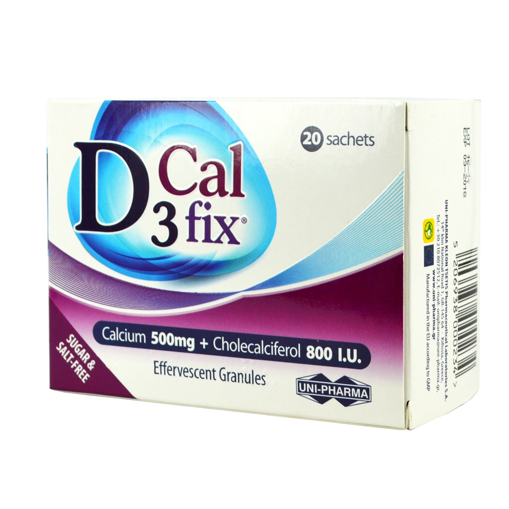 Uni-Pharma D3 Cal Fix 20 Sachets