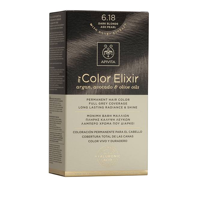 Apivita My Color Elixir 6.18 Ξανθό Σκούρο Σαντρέ Περλέ