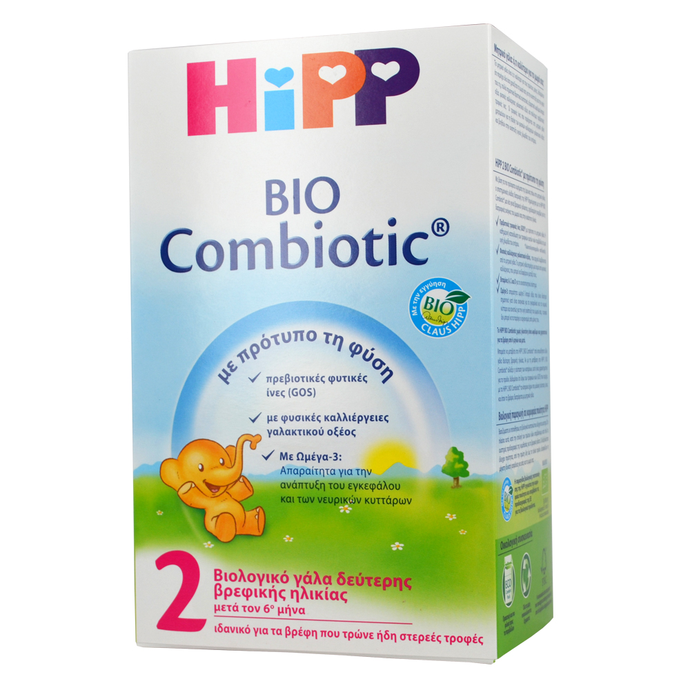 Hipp 2 Bio Combiotic Βρεφικό Γάλα Από Τον 6o Μήνα 600g