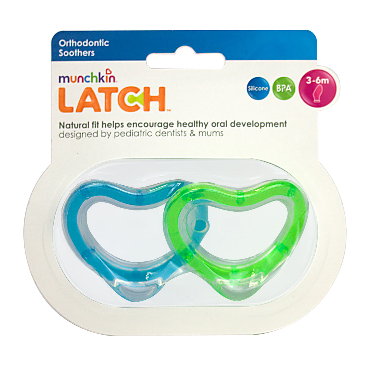 Munchkin 2PK Latch Soother 3-6m