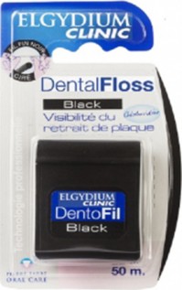 Elgydium Clinic Dental Floss Black Exp 50m Waxed