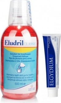 Eludril Classic Mouthwash 500ml & Antiplaque Οδοντόκρεμα 38ml