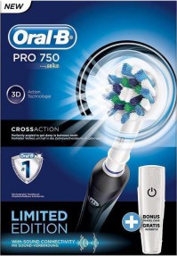 Oral-B Ηλεκτρική Οδοντόβουρτσα D16513 Pro 750 Black Crossaction