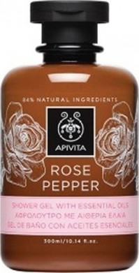 Apivita Aφρόλουτρο Με Aιθέρια Έλαια Rose Pepper 300ml