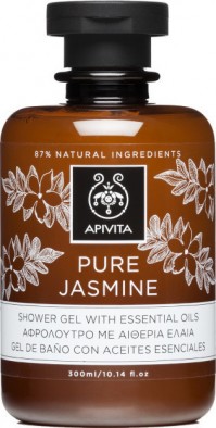 Apivita Aφρόλουτρο Με Aιθέρια Έλαια Pure Jasmine 300ml