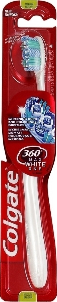 Colgate 360 Max White One Οδοντόβουρτσα Medium