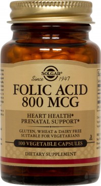 Solgar Folic Acid (Folacin) 800Μcg 100 Tabs