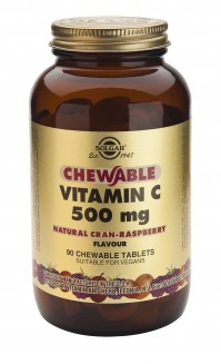 Solgar Vitamin C Chewable 500Mg 90 Tabs Rasberry