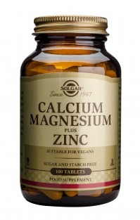 Solgar Calcium Magnesium Plus Zinc Tabs 100S