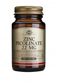 Solgar Zinc Picolinate 22Mg Tabs 100S