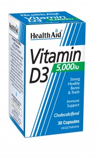 Health Aid VitD3 5000IU 30caps