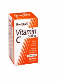 Health Aid Vit C 500Mg Rosehip Chewable 60Tabs