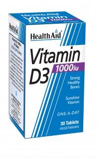 Health Aid  Vitamin D3 1000I.U. 30Tabs